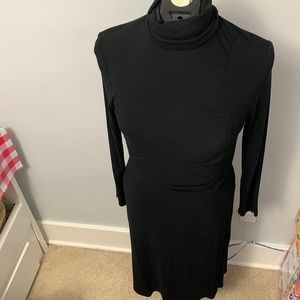 2/$30. Black knit Jacob MIDI dress with gathered detail